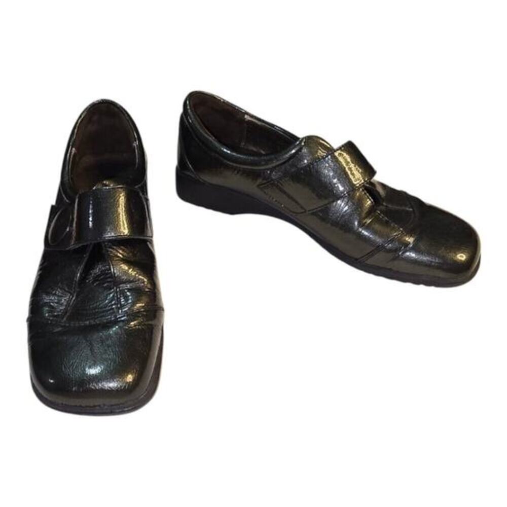 JOSEF SEIBEL Brinze PATENT Leather Loafer Oxford STRAP Women's US‎ 9 EU 40 Shoes